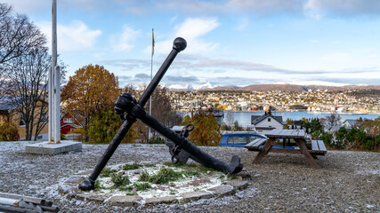 Blick von Hungeren nach Tromsö, Finnmark, Norwegen 