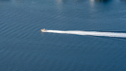 Motorboot vor Tromsö, Finnmark, Norwegen