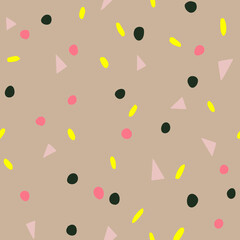 Seamless Terrazzo Mood Graphic Pattern