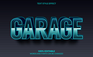 Editable Text Effect, Garage Text Style