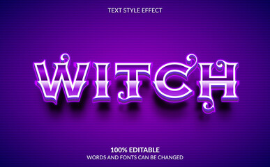 Editable Text Effect, Witch Text Style