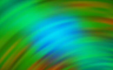 Light Blue, Yellow vector layout with curved lines. A circumflex abstract illustration with gradient. Elegant pattern for a brand book.