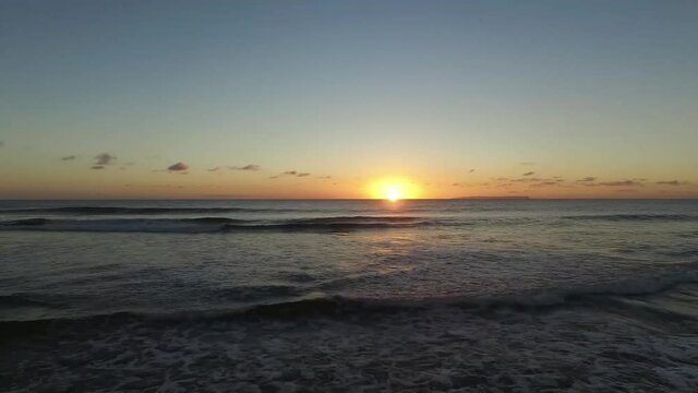 HD Sea Waves at Sunrise Stock Footage Video