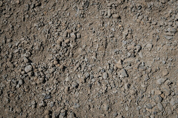 gravel and construction sand closeup