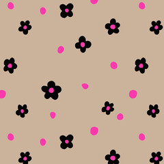 Cute Flower Seamless Pattern