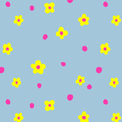 Cute Flower Seamless Pattern