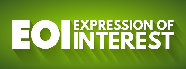 EOI - Expression of Interest acronym, business concept background
