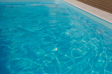Fototapeta na wymiar swimming pool blue water