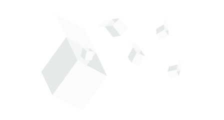 Empty boxes of different sizes. Vector illustration.