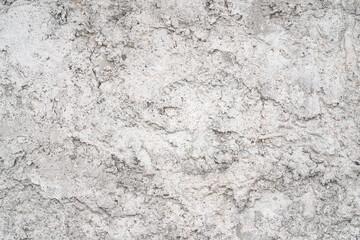 Textured uneven monochrome grey plastered or cement wall for background with lots of structural details.