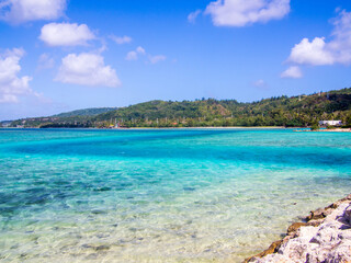 Beautiful blue beach, Guam Islands