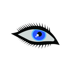 eye icon vector logo design isolated white background