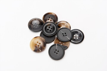 Buttons in different styles and colors on a white background