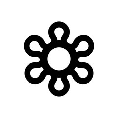 Obraz premium Bacterium Line Icon - Vector Illustration