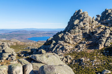 Rocky landscape with Lake