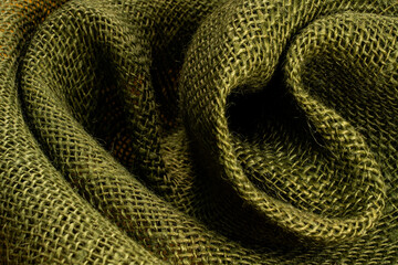 Background Of Are The Green Color Burlap