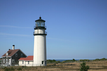 Fototapeta na wymiar The Cape Light or Highland Light at North Truro, Massachusetts