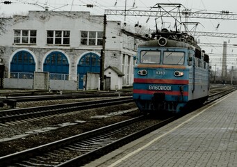 Fototapeta premium train on the railway