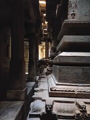 Fototapeta na wymiar temple , architecture , historical structures , hampi 