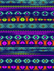 multicolor tribal vector seamless navajo pattern with grunge texture. aztec abstract geometric art print. ethnic hipster vector background. Wallpaper, cloth design, fabric, tissue, textile template.