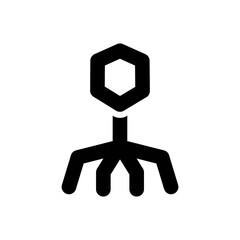 Virus Line Icon - Vector Illustration