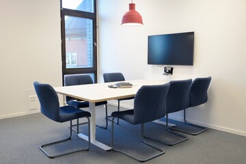 Interior of modern meeting room