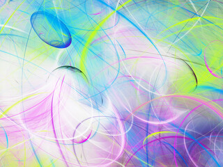 abstract chaotic fractal background 3D rendering illustration