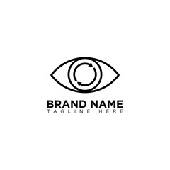 Eye Vision Search Logo Design Template