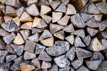 Fototapeta premium Stack of firewood