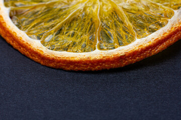 dried orange slices isolated