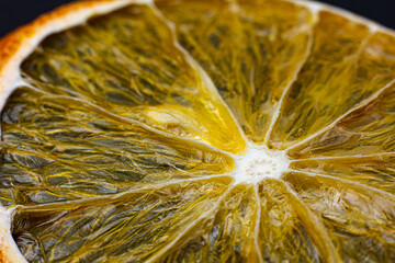 dried orange slices isolated