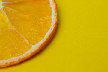 dried orange slices isolated