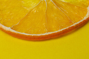 dried orange slices isolated
