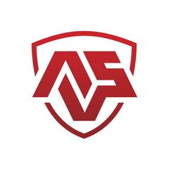 letter A V S logo