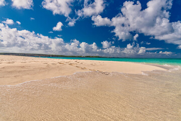 tropical panorama island of Anguilla Caribbean sea