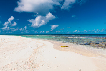 tropical panorama island of Anguilla Caribbean sea