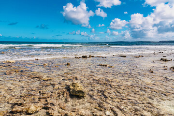 tropical panorama island of Anguilla Caribbean sea