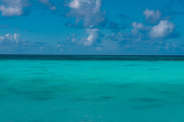 Fototapeta premium tropical panorama island of Anguilla Caribbean sea