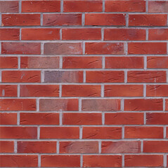 Red burned brick wall seamless background