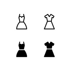 Dress Icon Logo Vector Symbol