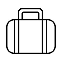 suitcase travel line style icon