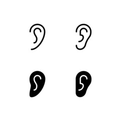 Ear Icon Logo Vector Symbol