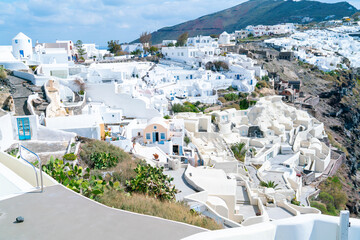 Oia village architecture on the Greek island of Santorini