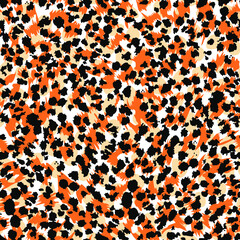 pattern design of leopard animal print vector