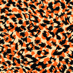pattern design of leopard animal print vector