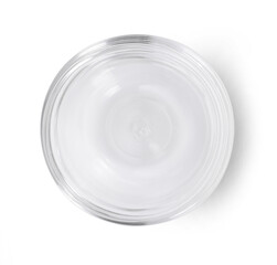 glass bowl isolated on white background