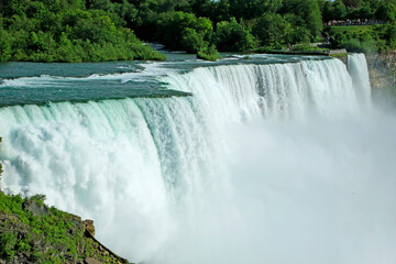 Side view at American Niagara Falls - New York, USA