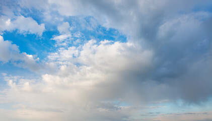 Obraz premium Beautiful blue sky and white clouds. Nature background. Sky clouds.