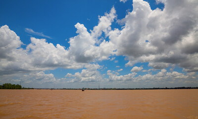 Deep Brown Mekong river