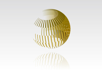 立体イラスト　球体